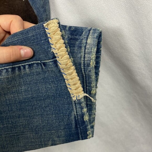 ANTHROPOLOGIE Pilcro and the Letterpress Jeans Patchwork Pilcro Premium Hyphen - Picture 15 of 15